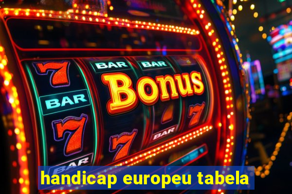 handicap europeu tabela